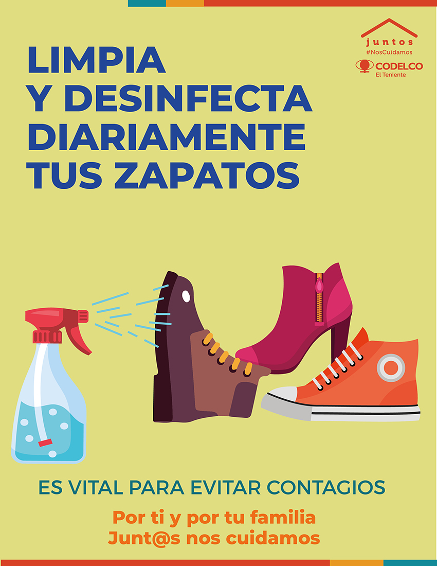 Remontarse Invertir Ingenieria Desinfecta tus zapatos | Codelco Covid-19